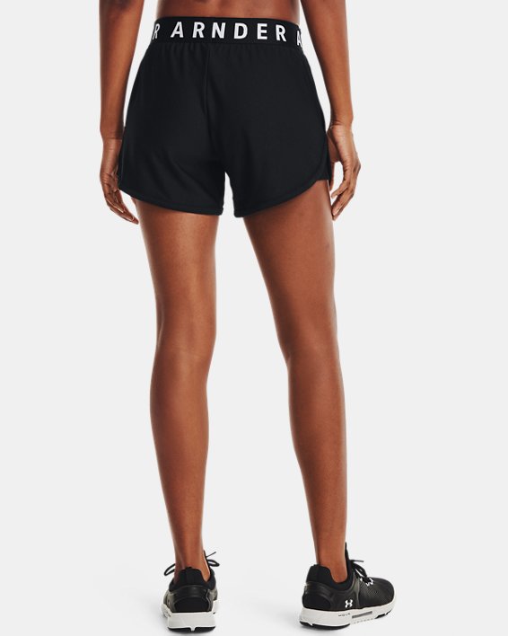 Damen UA Play Up 5" Shorts, Black, pdpMainDesktop image number 1